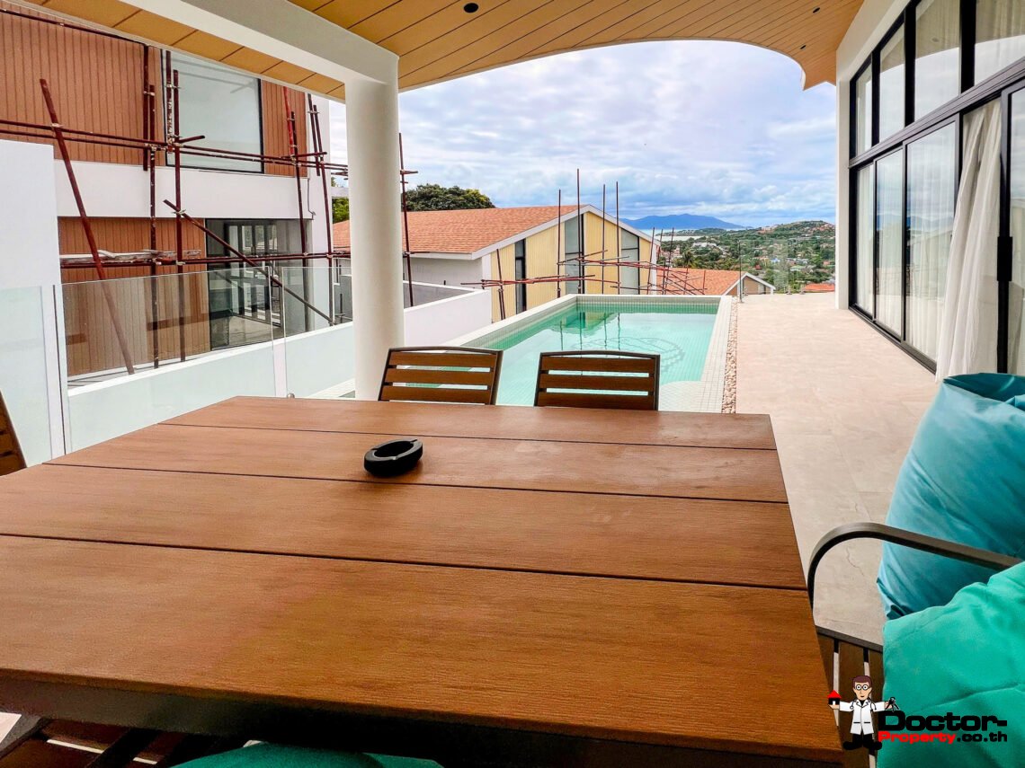 4 Bedroom Pool Villa with Partial Sea View in Plai Laem, Koh Samui – For Sale