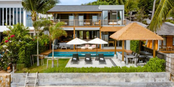 Luxury 5 Bedroom Beachfront Villa in Bang Makham, Koh Samui – For Sale