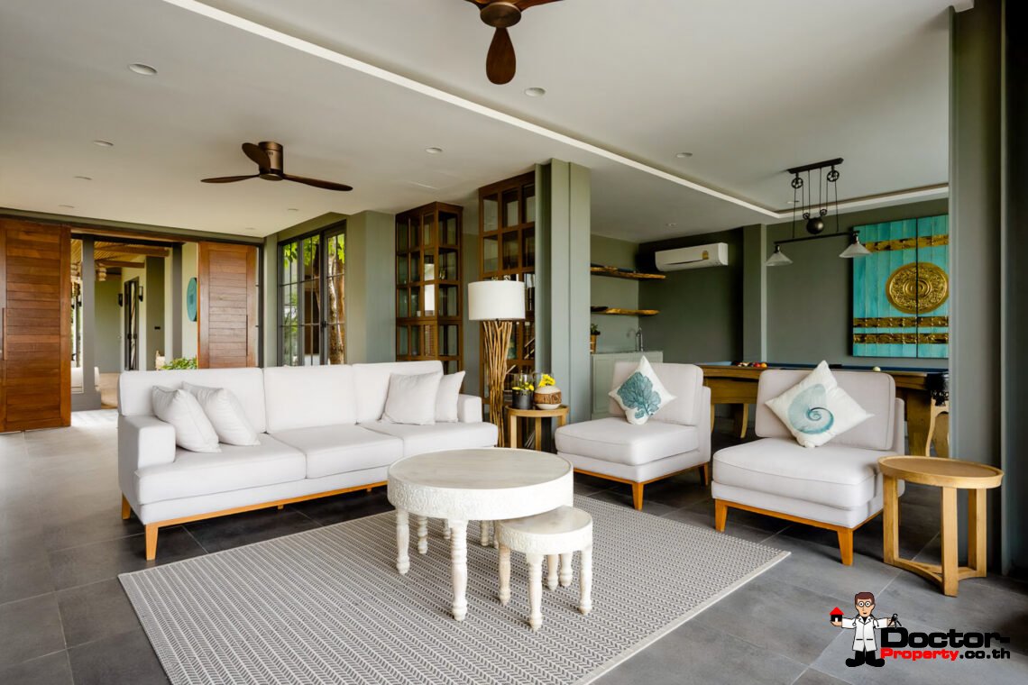 Luxury 5 Bedroom Beachfront Villa in Bang Makham, Koh Samui – For Sale