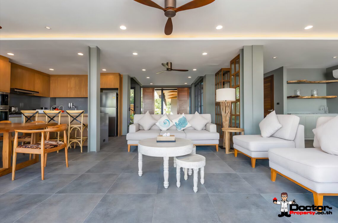 Luxury 5 Bedroom Beachfront Villa in Bang Makham, Koh Samui – For Sale