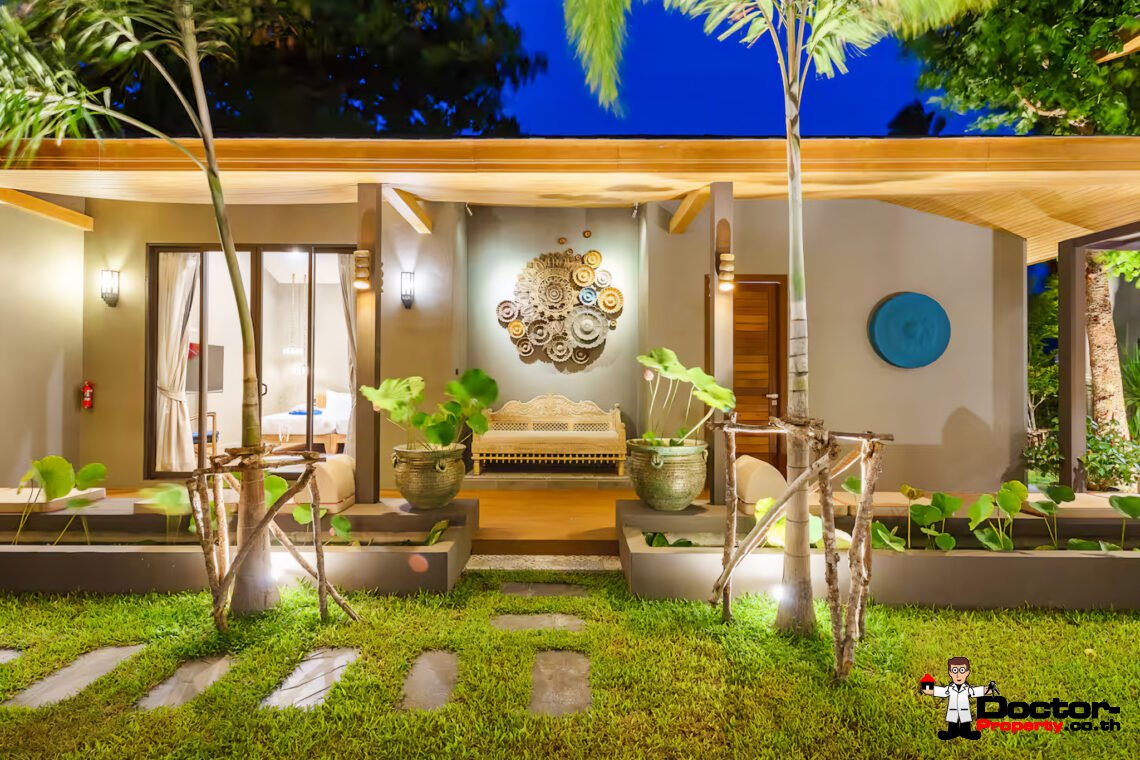 Luxury 5 Bedroom Beachfront Villa in Bang Makham, Koh Samui – For Sale