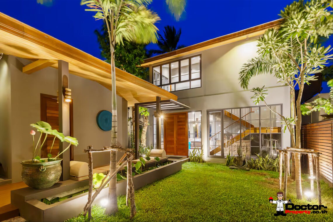 Luxury 5 Bedroom Beachfront Villa in Bang Makham, Koh Samui – For Sale