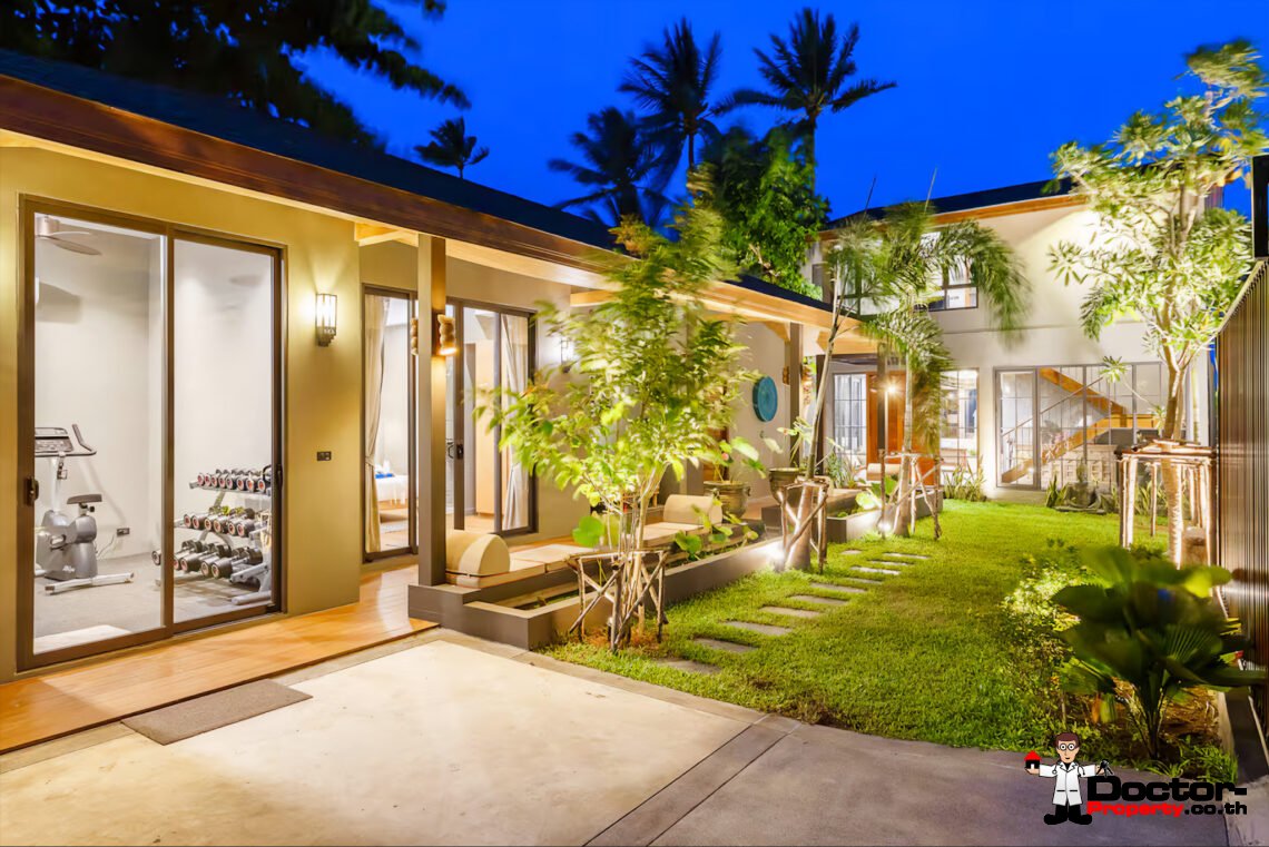 Luxury 5 Bedroom Beachfront Villa in Bang Makham, Koh Samui – For Sale