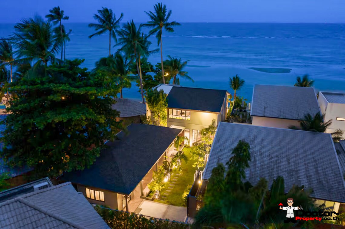 Luxury 5 Bedroom Beachfront Villa in Bang Makham, Koh Samui – For Sale