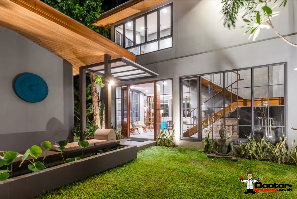 Luxury 5 Bedroom Beachfront Villa in Bang Makham, Koh Samui – For Sale