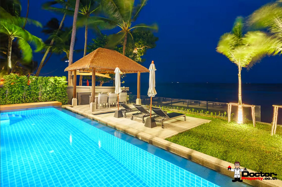Luxury 5 Bedroom Beachfront Villa in Bang Makham, Koh Samui – For Sale