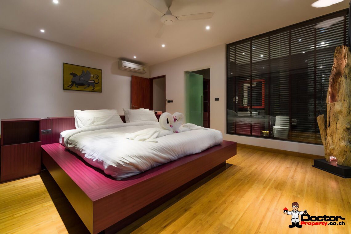 Luxury 3 Bedroom Pool Villa with Sea View in Bang Por, Koh Samui – For Sale