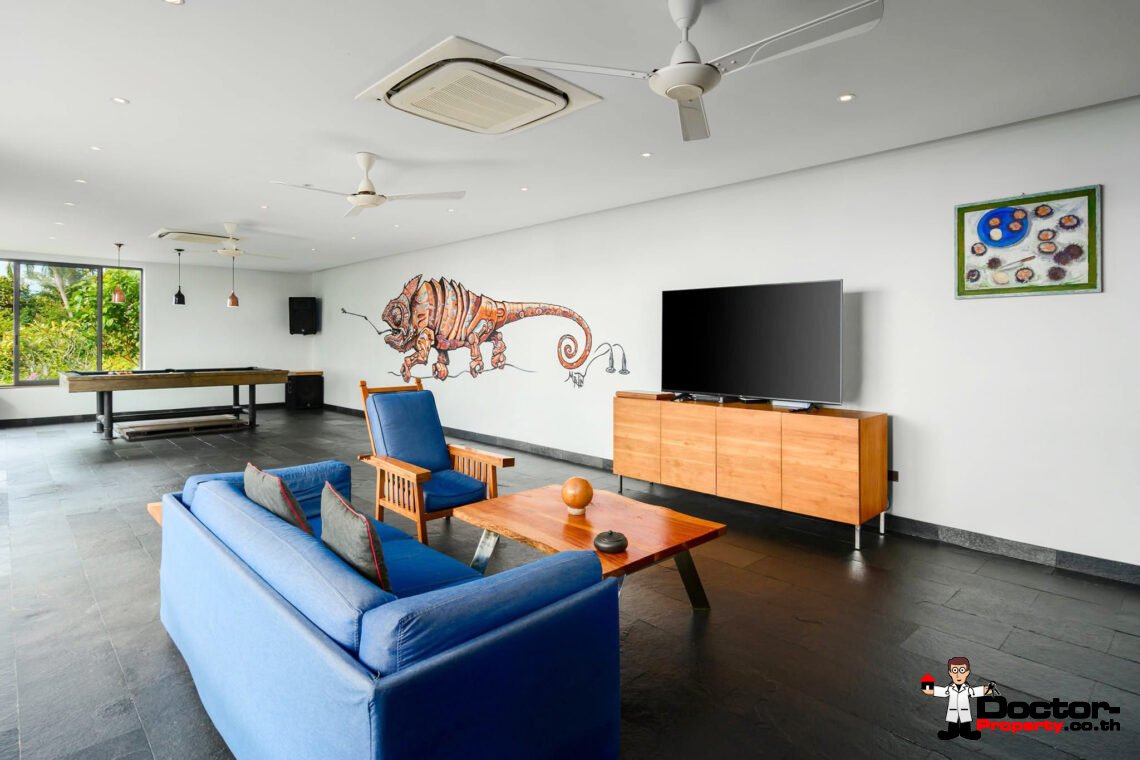 Luxury 3 Bedroom Pool Villa with Sea View in Bang Por, Koh Samui – For Sale