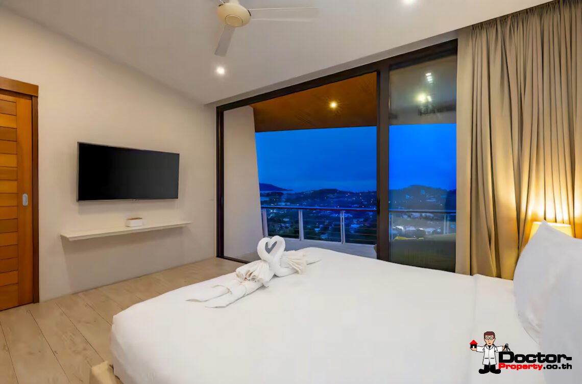Luxury 4 Bedroom Pool Villa with Sea View in Plai Laem, Koh Samui – For Sale