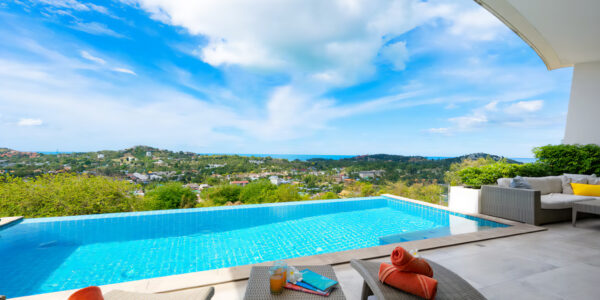 Luxury 4 Bedroom Pool Villa with Sea View in Plai Laem, Koh Samui – For Sale