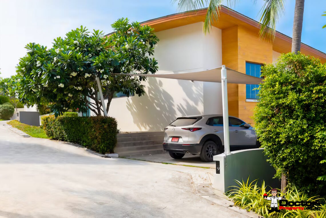 Luxury 4 Bedroom Pool Villa with Sea View in Plai Laem, Koh Samui – For Sale