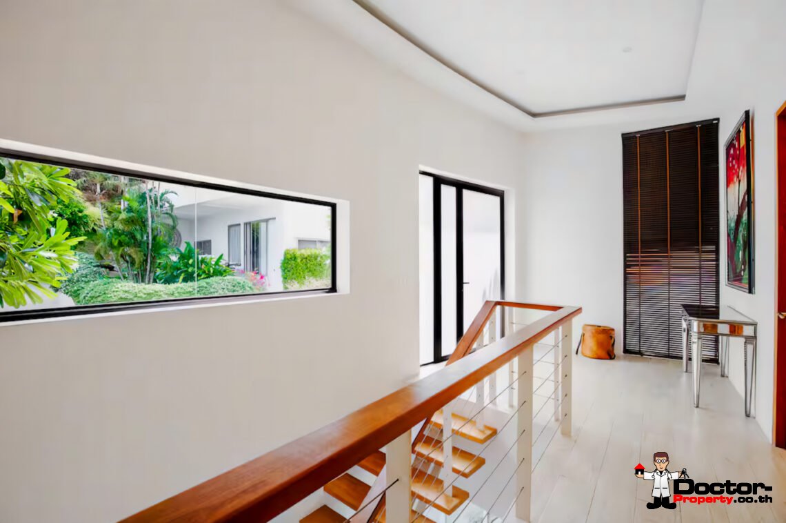 Luxury 4 Bedroom Pool Villa with Sea View in Plai Laem, Koh Samui – For Sale