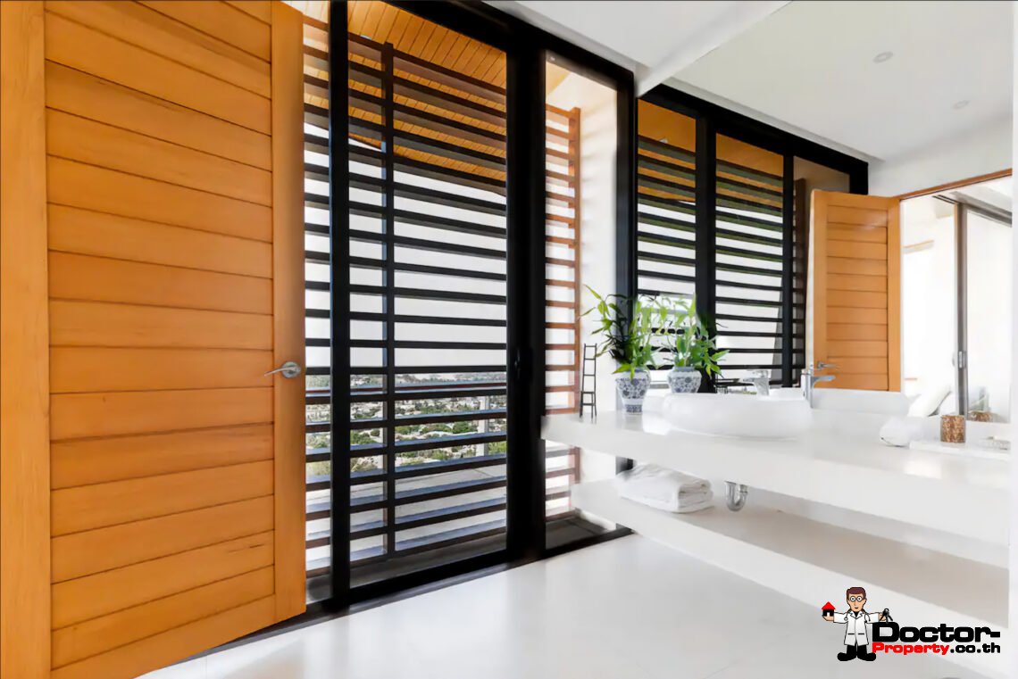 Luxury 4 Bedroom Pool Villa with Sea View in Plai Laem, Koh Samui – For Sale