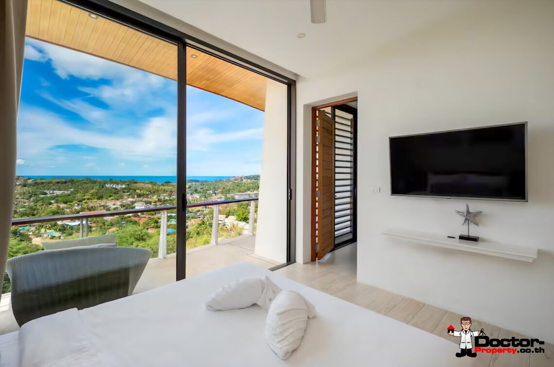 Luxury 4 Bedroom Pool Villa with Sea View in Plai Laem, Koh Samui – For Sale