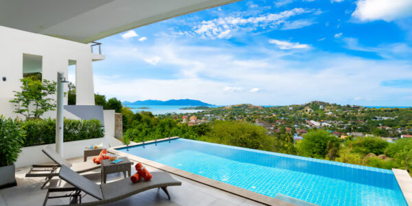 Luxury 4 Bedroom Pool Villa with Sea View in Plai Laem, Koh Samui – For Sale