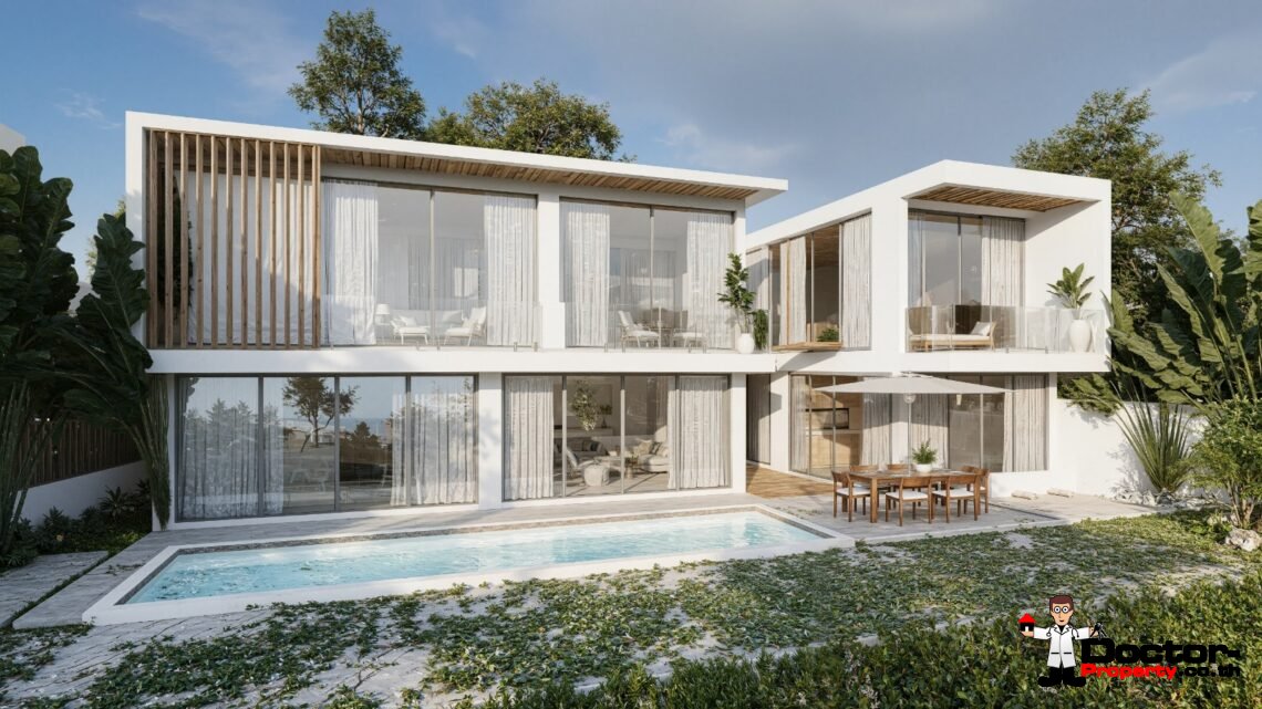 Luxury Modern 4 Bedroom Pool Villa with Sea View in Plai Laem, Koh Samui – For Sale