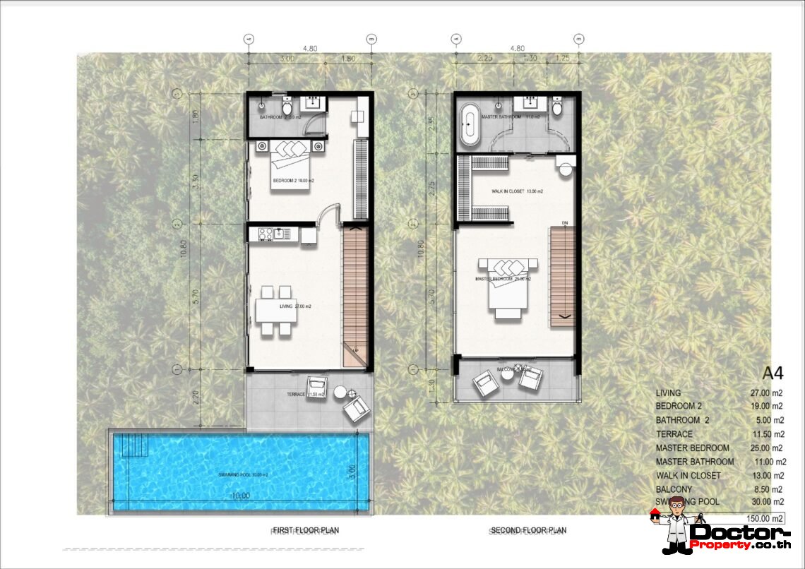 Luxury Modern 4 Bedroom Pool Villa with Sea View in Plai Laem, Koh Samui – For Sale
