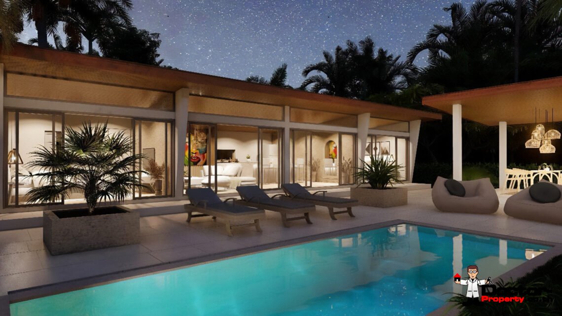 Tropical 2-3 Bedroom Pool Villa in Na Mueang, Koh Samui – For Sale