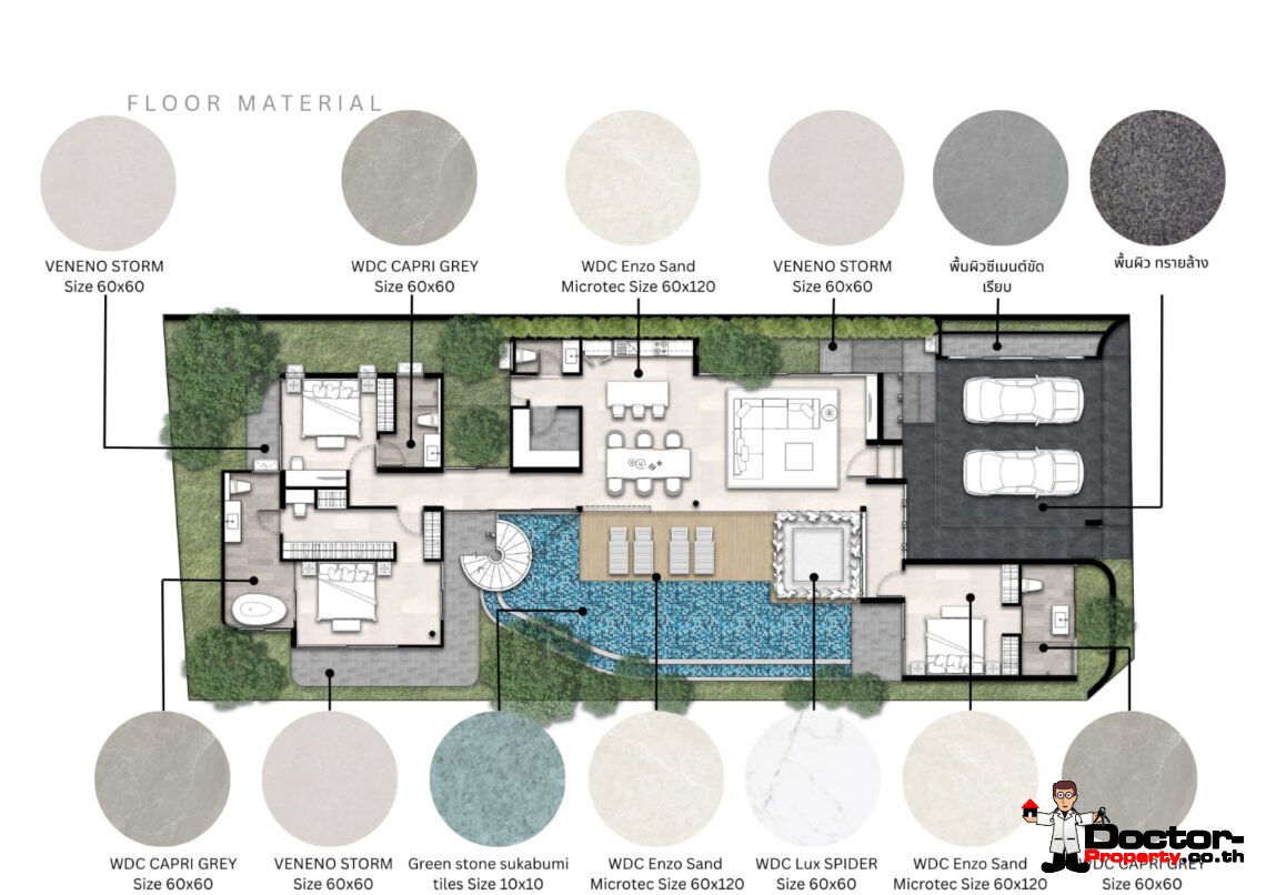 Modern 3 Bedroom Pool Villa in Laem Sor, Koh Samui – For Sale