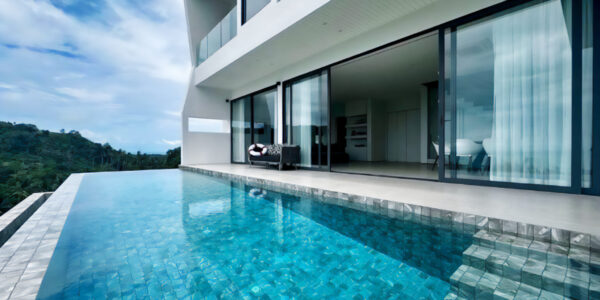 New 4 Bedroom Pool Villa with Sea View in Bang Por, Koh Samui – For Sale