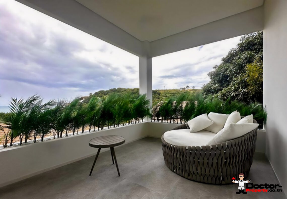 New 4 Bedroom Pool Villa with Sea View in Bang Por, Koh Samui – For Sale