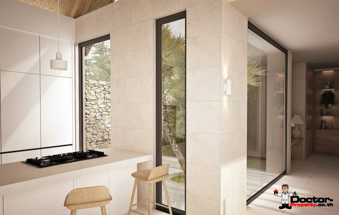 Modern 3 Bedroom Pool Villa in Bang Rak, Koh Samui – For Sale