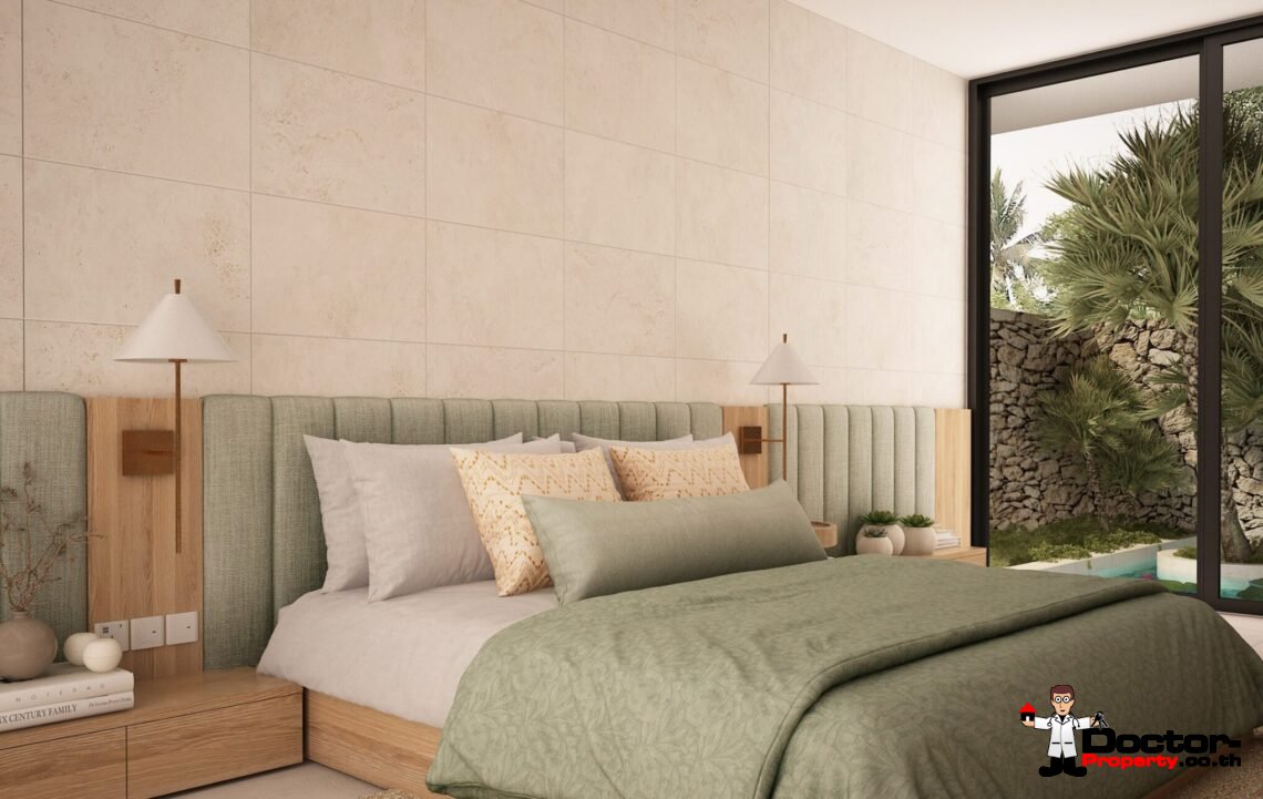 Modern 3 Bedroom Pool Villa in Bang Rak, Koh Samui – For Sale