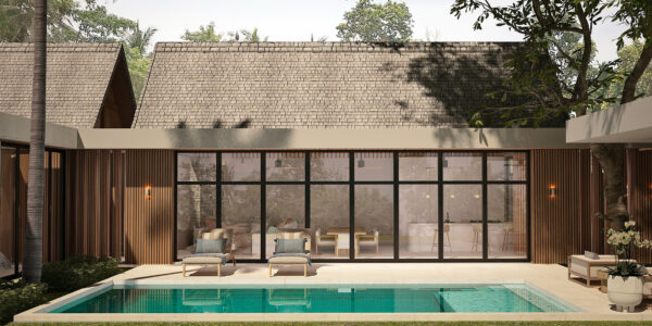 Modern 3 Bedroom Pool Villa in Bang Rak, Koh Samui – For Sale