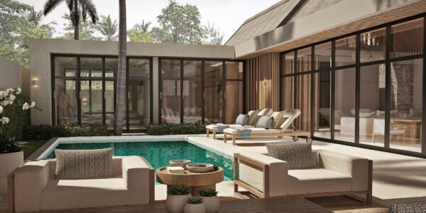 Modern 3 Bedroom Pool Villa in Bang Rak, Koh Samui – For Sale