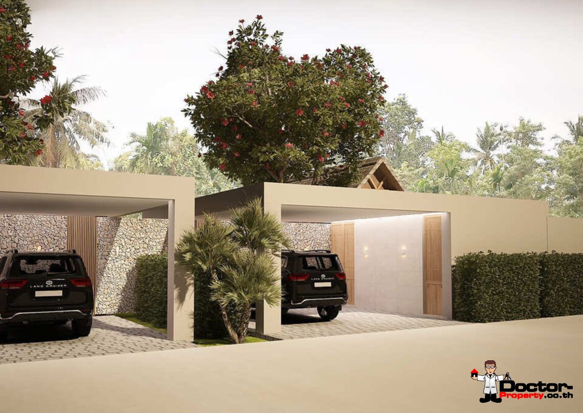 Modern 3 Bedroom Pool Villa in Bang Rak, Koh Samui – For Sale