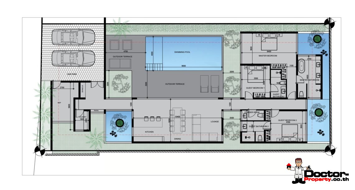 Modern 3 Bedroom Pool Villa in Bang Rak, Koh Samui – For Sale