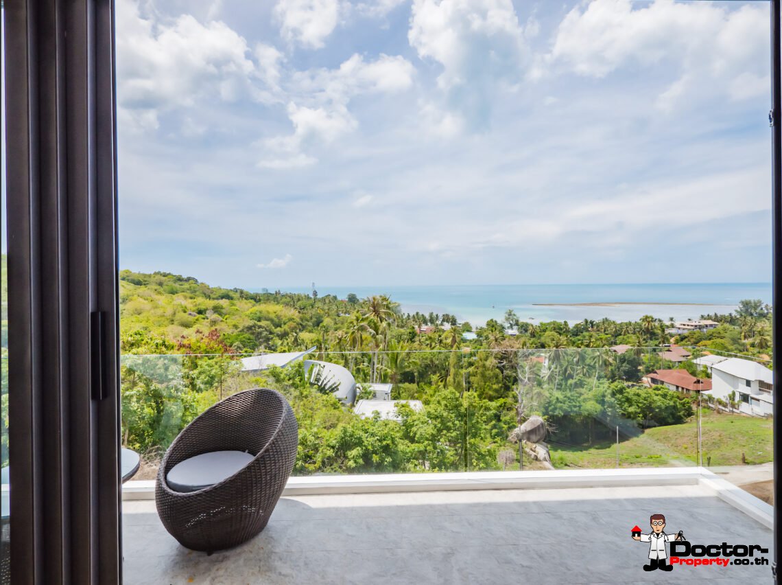 Two Pool Villa 5 Bedroom with Sea View in Hua Thanon, Koh Samui – For Sale
