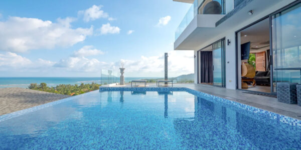 Two Pool Villa 5 Bedroom with Sea View in Hua Thanon, Koh Samui – For Sale