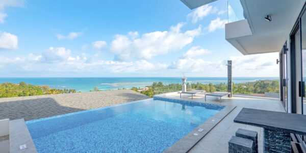 Two Pool Villa 5 Bedroom with Sea View in Hua Thanon, Koh Samui – For Sale