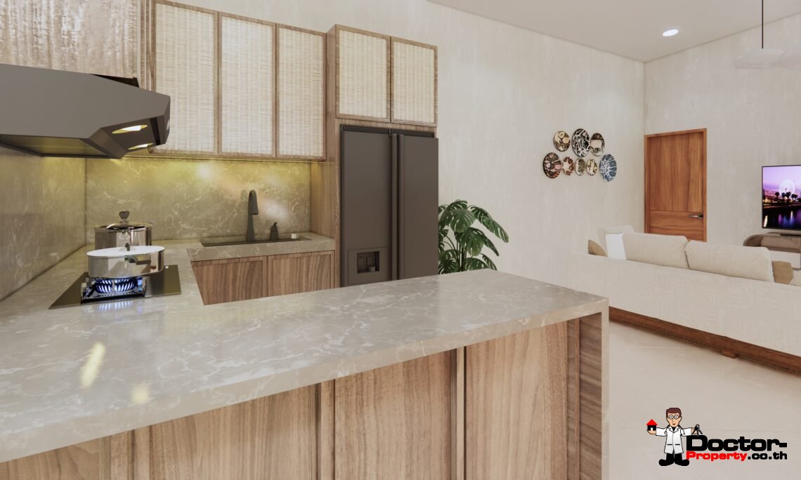 Tropical 3-4 Bedroom Pool Villa with Sea View in Lamai, Koh Samui – For Sale