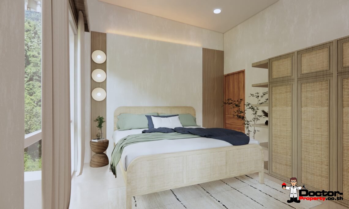 Tropical 3-4 Bedroom Pool Villa with Sea View in Lamai, Koh Samui – For Sale