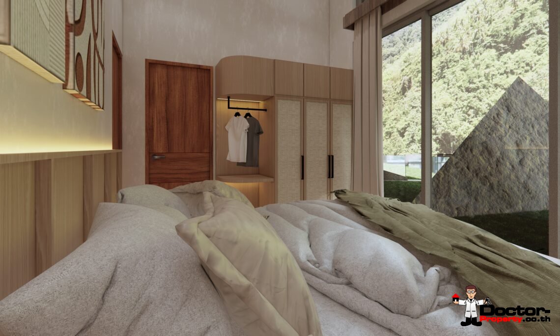 Tropical 3-4 Bedroom Pool Villa with Sea View in Lamai, Koh Samui – For Sale