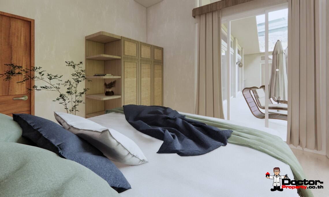 Tropical 3-4 Bedroom Pool Villa with Sea View in Lamai, Koh Samui – For Sale