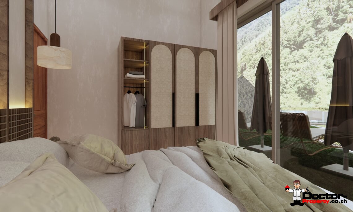 Tropical 3-4 Bedroom Pool Villa with Sea View in Lamai, Koh Samui – For Sale