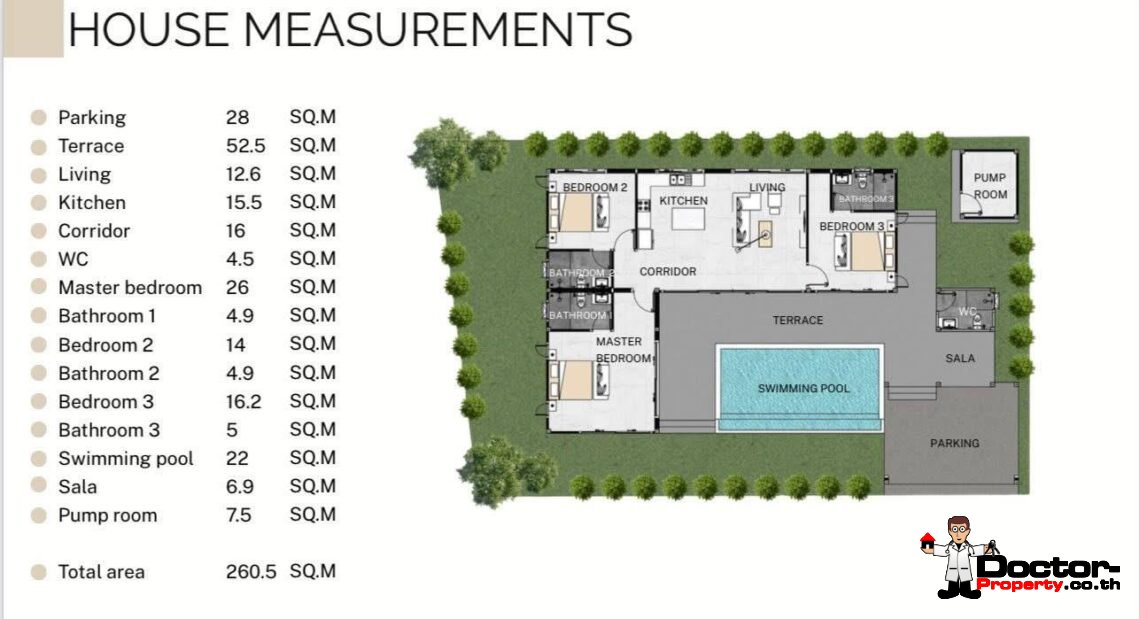 3 Bedroom Pool Villa in Ban Tai, Koh Samui – For Sale