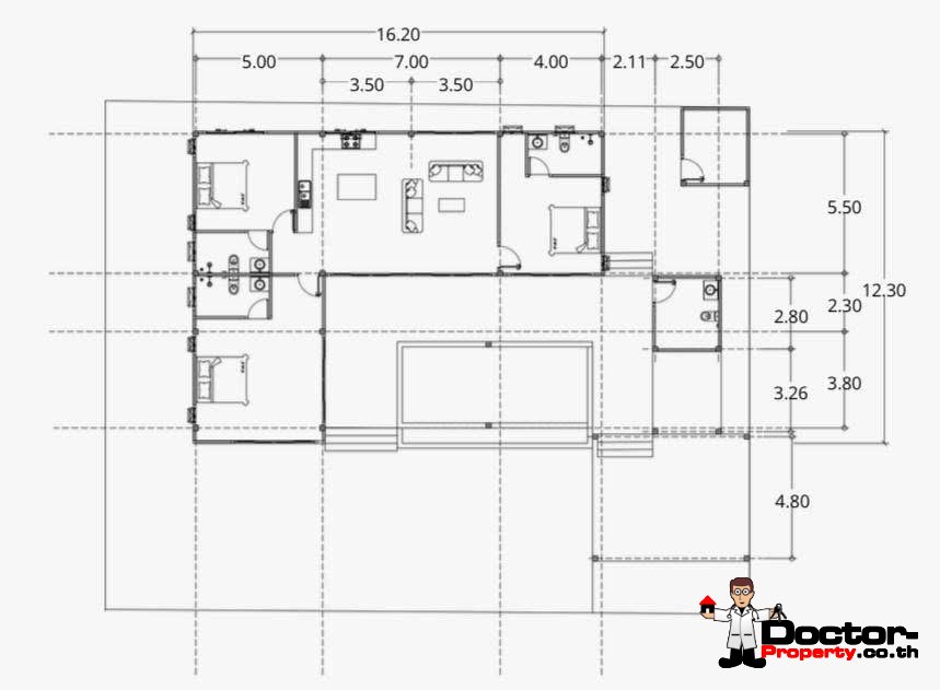 3 Bedroom Pool Villa in Ban Tai, Koh Samui – For Sale