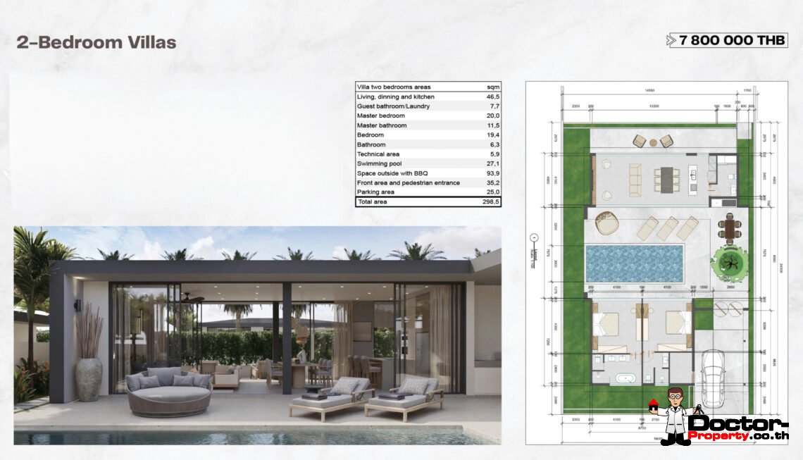 2 Bedroom Pool Villa in Plai Laem, Koh Samui – For Sale