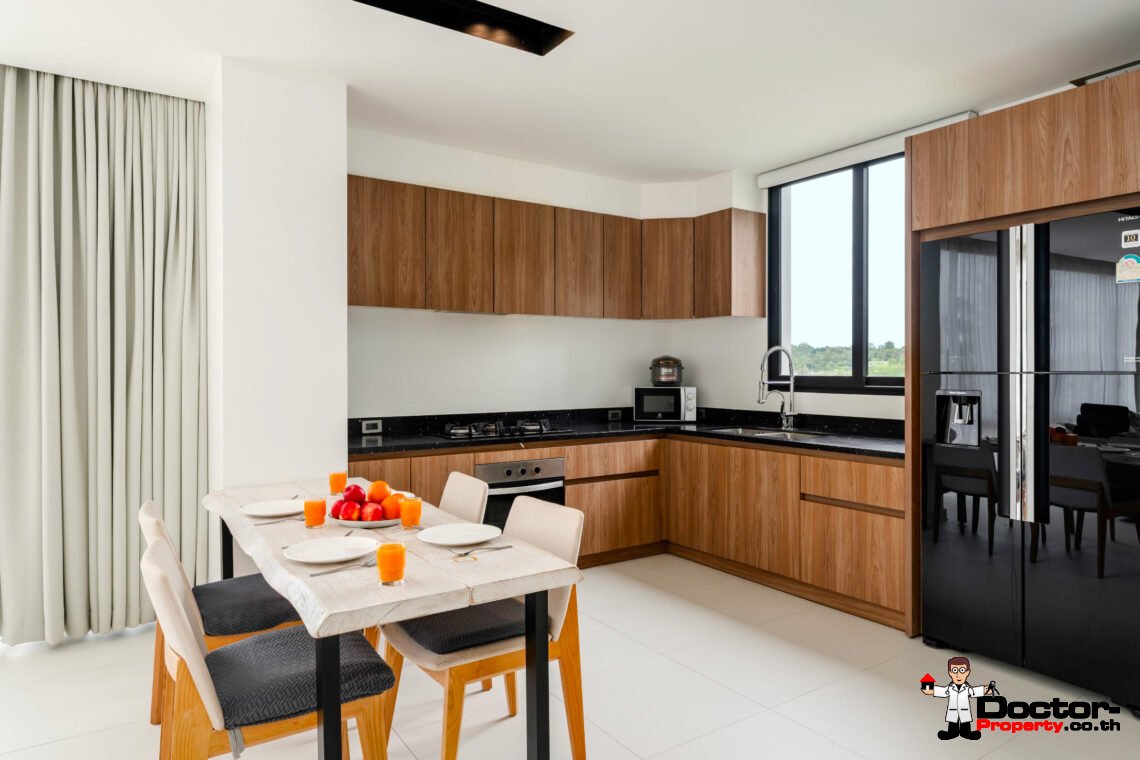 Modern 3 Bedroom Private Pool Villa with Partial Sea View in Plai Laem, Koh Samui – For Sale