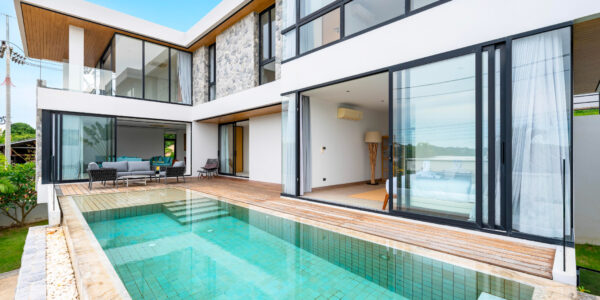 Modern 4 Bedroom Private Pool Villa with Partial Sea View in Plai Laem, Koh Samui – For Sale
