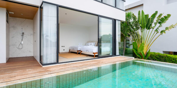 Modern 4 Bedroom Private Pool Villa with Partial Sea View in Plai Laem, Koh Samui – For Sale