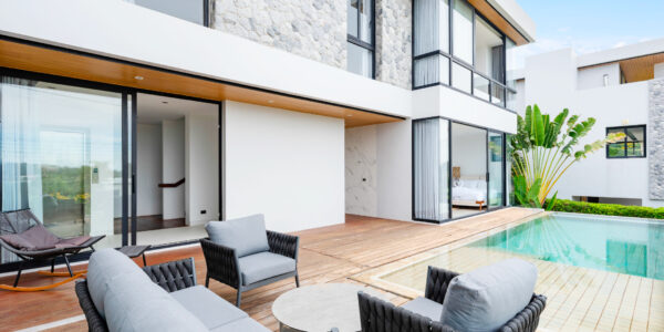 Modern 4 Bedroom Private Pool Villa with Partial Sea View in Plai Laem, Koh Samui – For Sale