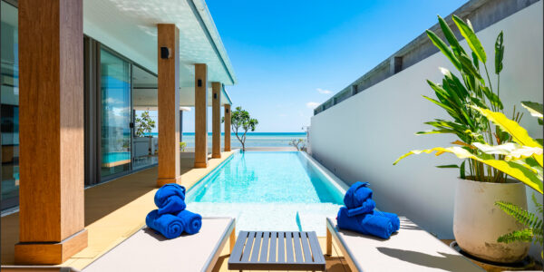 3 Bedroom Beachfront Villa in Bang Kao, Koh Samui – For Sale