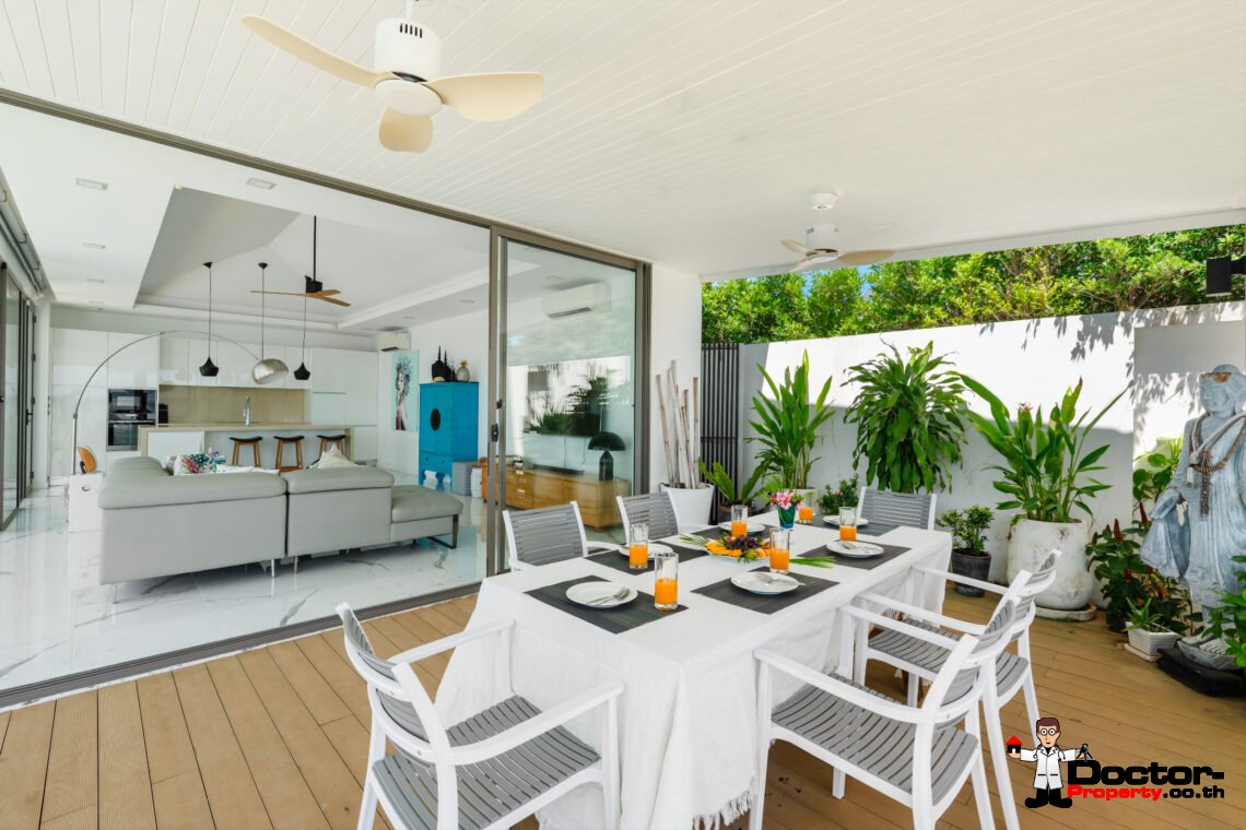 3 Bedroom Beachfront Villa in Bang Kao, Koh Samui – For Sale
