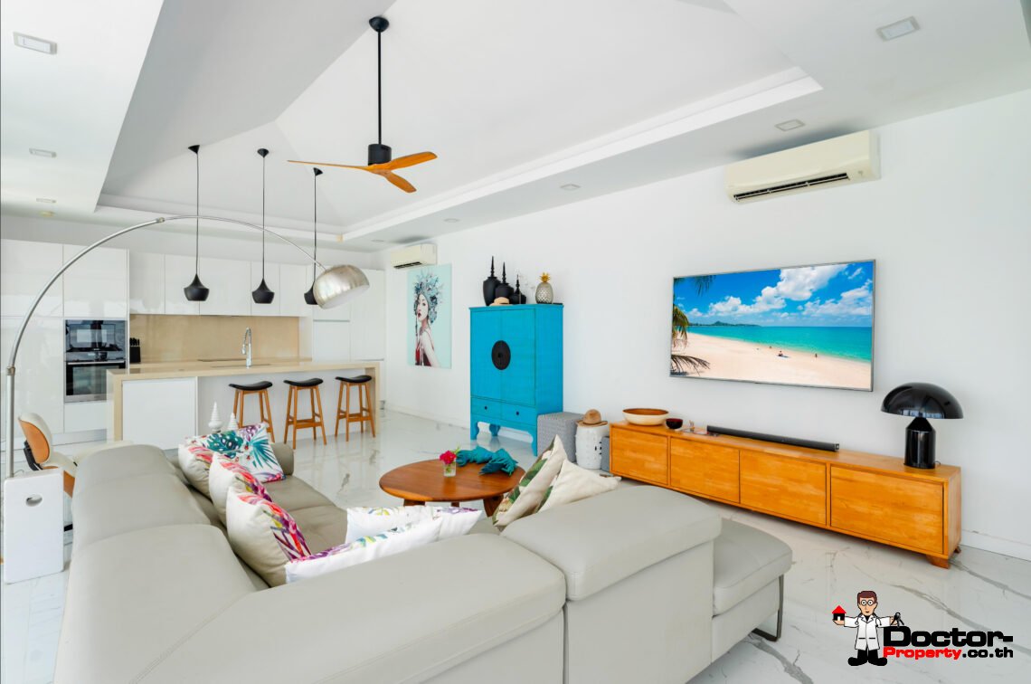 3 Bedroom Beachfront Villa in Bang Kao, Koh Samui – For Sale