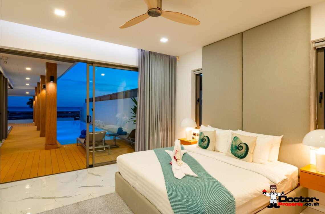 3 Bedroom Beachfront Villa in Bang Kao, Koh Samui – For Sale